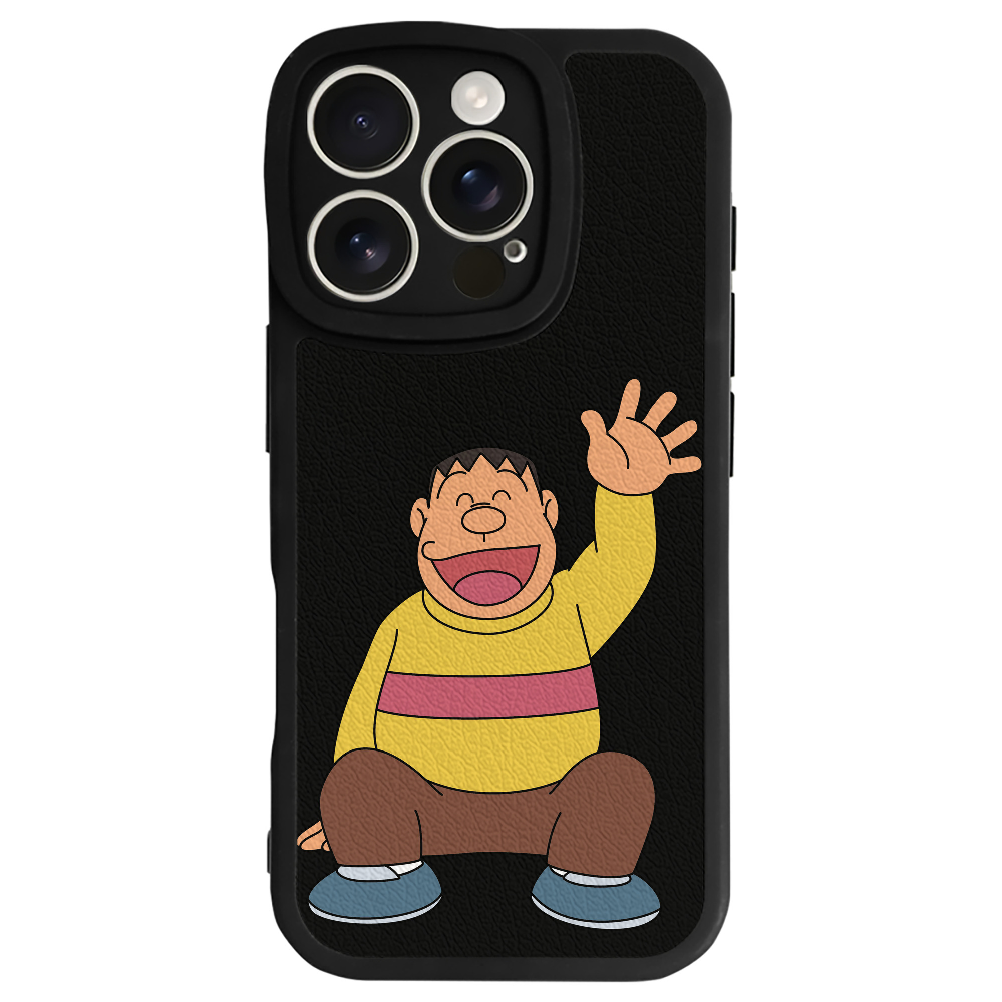（画像用） ドラえもん 剛田武 Doraemon Gouta Takeshi 【iPhone 16シリーズ対応】シリコンスマホケース（レザー調） 材質：シリコン